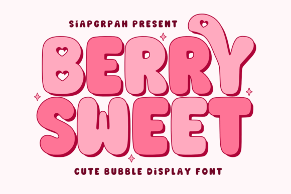 Berry Sweet: A Charming Bubble Display Font for Playful Editorial Design