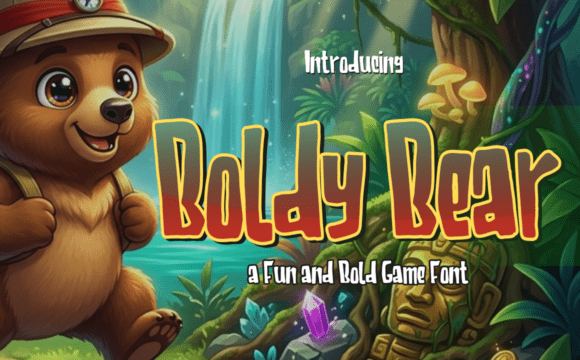 Boldy Bear Typeface Review for Editorial Design