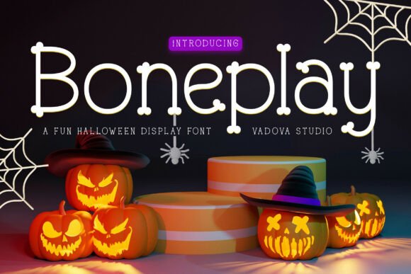 Boneplay: The Spooky Display Font for Editorial Design
