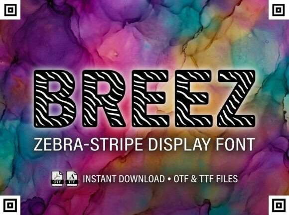 Breez: A Stunning Decorative Display Font for Editorial Design