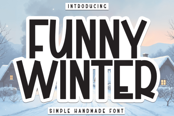 Funny Winter: A Premium Display Font for Boutique Branding