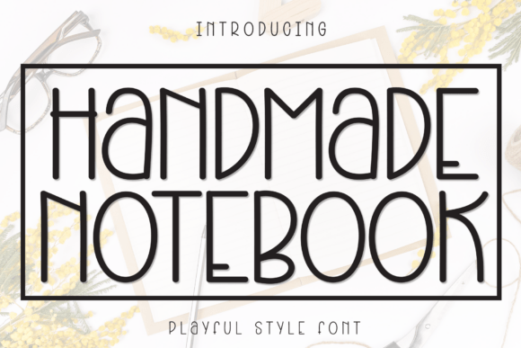 Handmade Notebook Typeface for Editorial Design