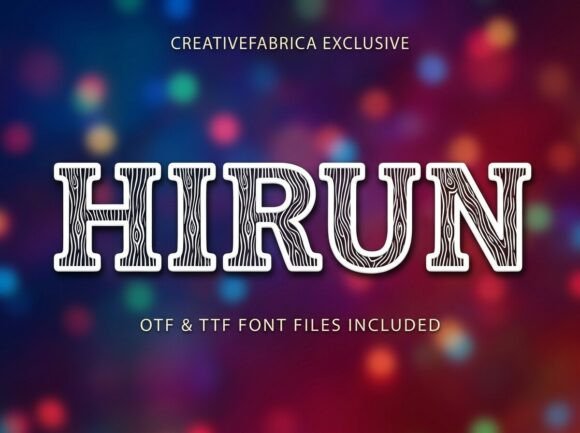 Hirun: The Stunning Decorative Display Font for Standout Branding