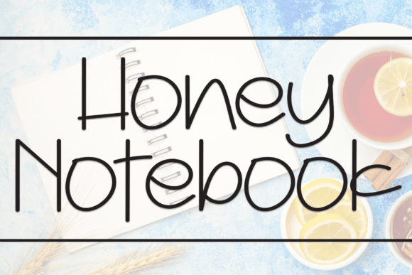 Honey Notebook Typeface for Handmade Branding