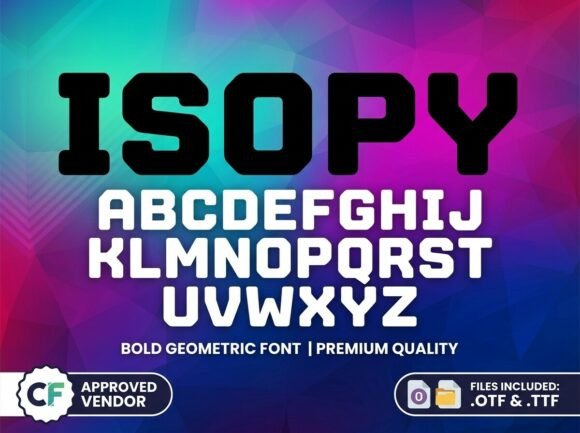 Isopy: The Decorative Display Font for Standout Craft Designs