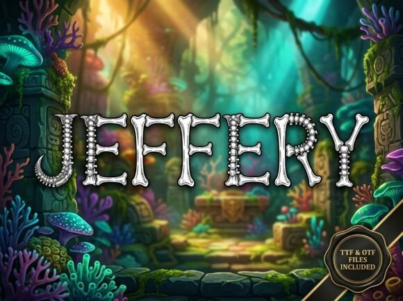 Jeffery: A Stunning Decorative Display Font for Editorial Design