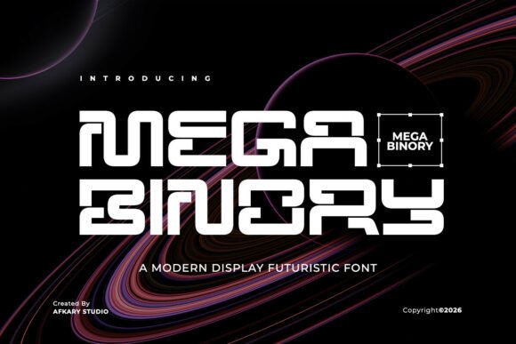 Mega Binory Typeface for High-Impact Digital Campaigns