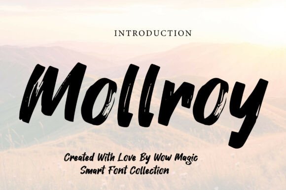 Mollroy: Bold Dry Brush Display Font for High-Impact Marketing