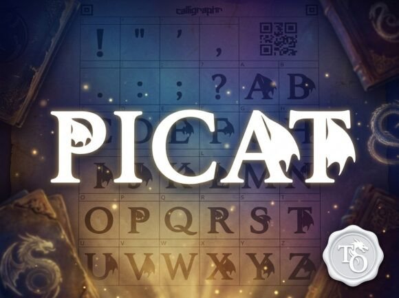 Picat: A Stunning Decorative Display Font for Bold Web Design
