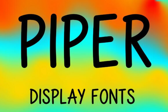 Piper: A Playful Display Font for Modern Editorial Design