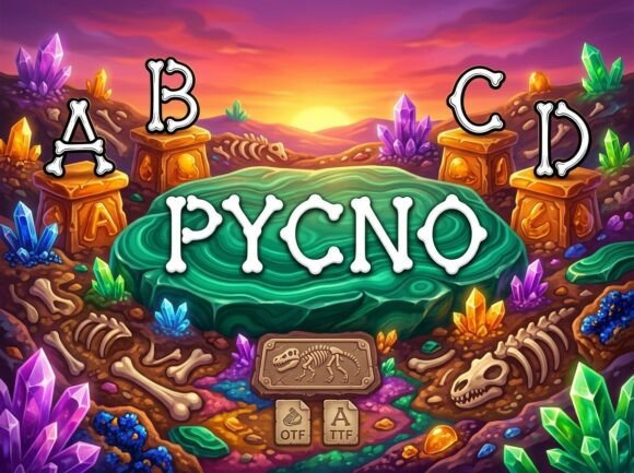 Pycno Display Font for Bold Brand Identity