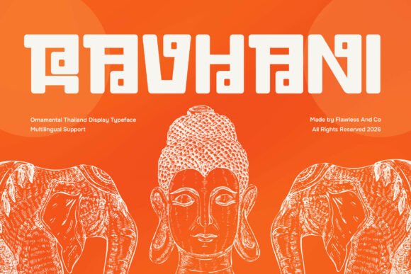 Ravhani: An Ornamental Thailand Display Font for Cultural Branding