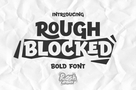 Rough Blocked: A High-Impact Display Font for Bold Branding