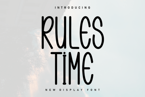 Rules Time Typeface: A Handwritten Font for Warm Brand Identity