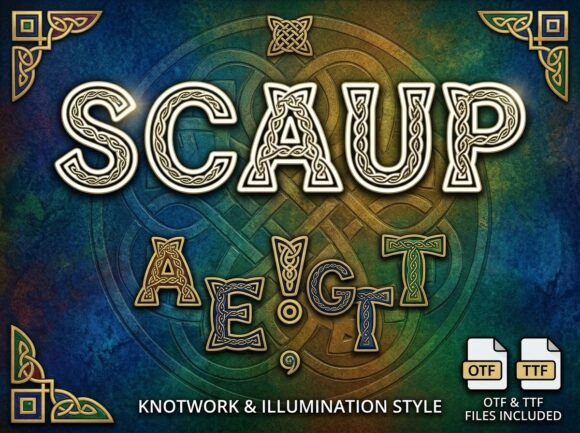 Scaup: A Stunning Decorative Display Font for Editorial Design