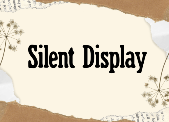 Silent Display Typeface: A Playful Add-On for Modern Brand Identity