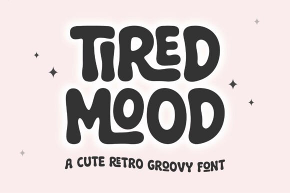 Tired Mood: The Bold Retro Typeface for Scroll-Stopping Social Graphics