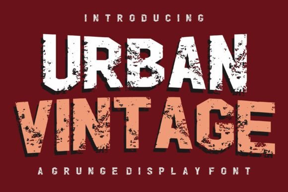 Urban Vintage Typeface: Elevating Editorial Design with Gritty Style