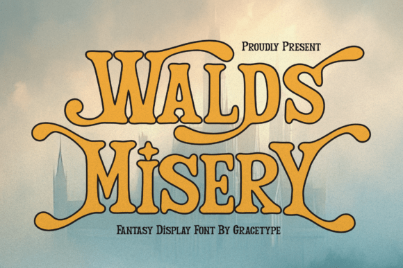 Walds Misery: A Captivating Fantasy Display Font for Editorial Design